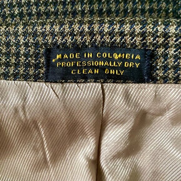 Oscar De La Renta Menswear 2 Button Wool Blazer  Jacket Men's 43R - Picture 10 of 12